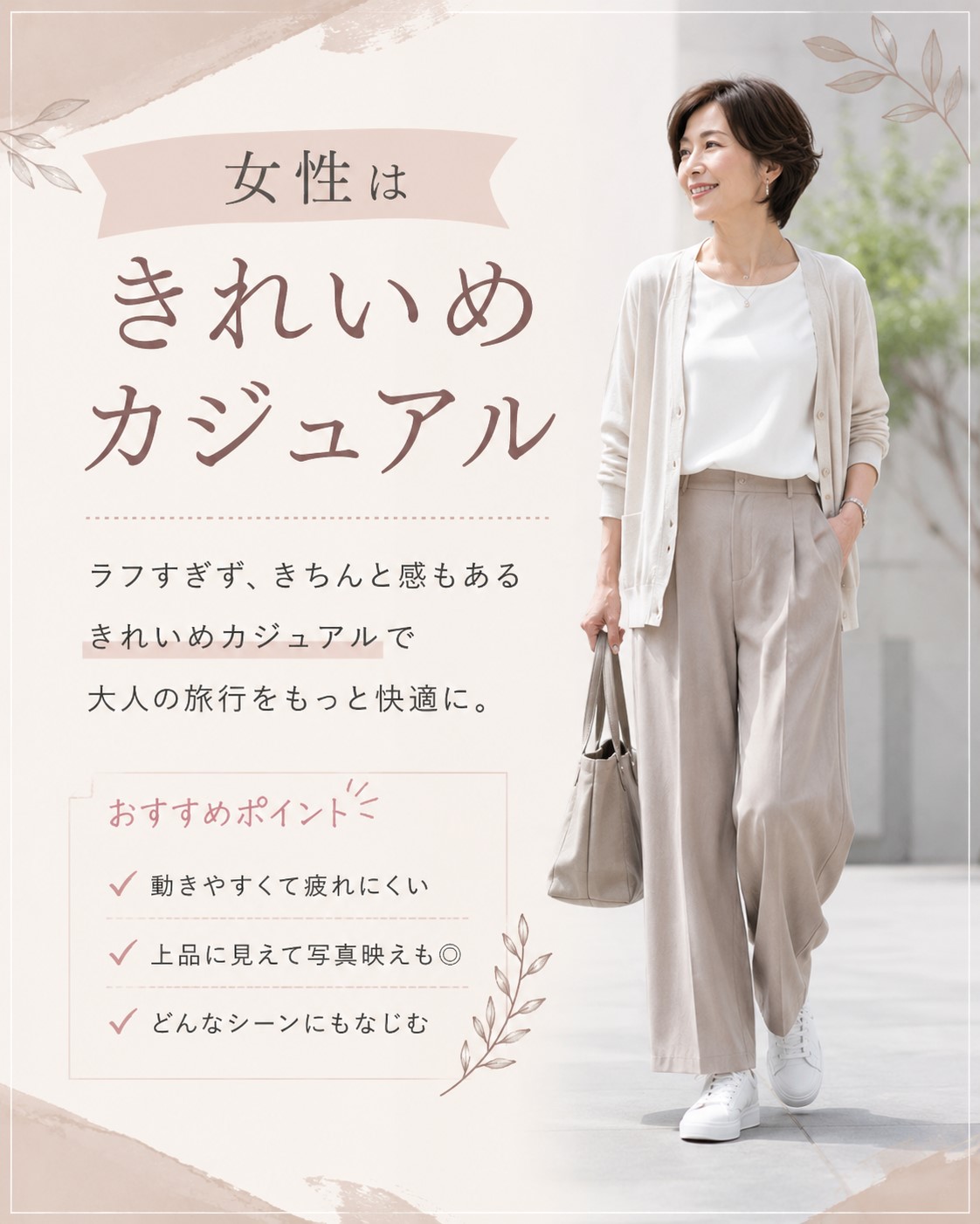 女性はきれいめカジュアル