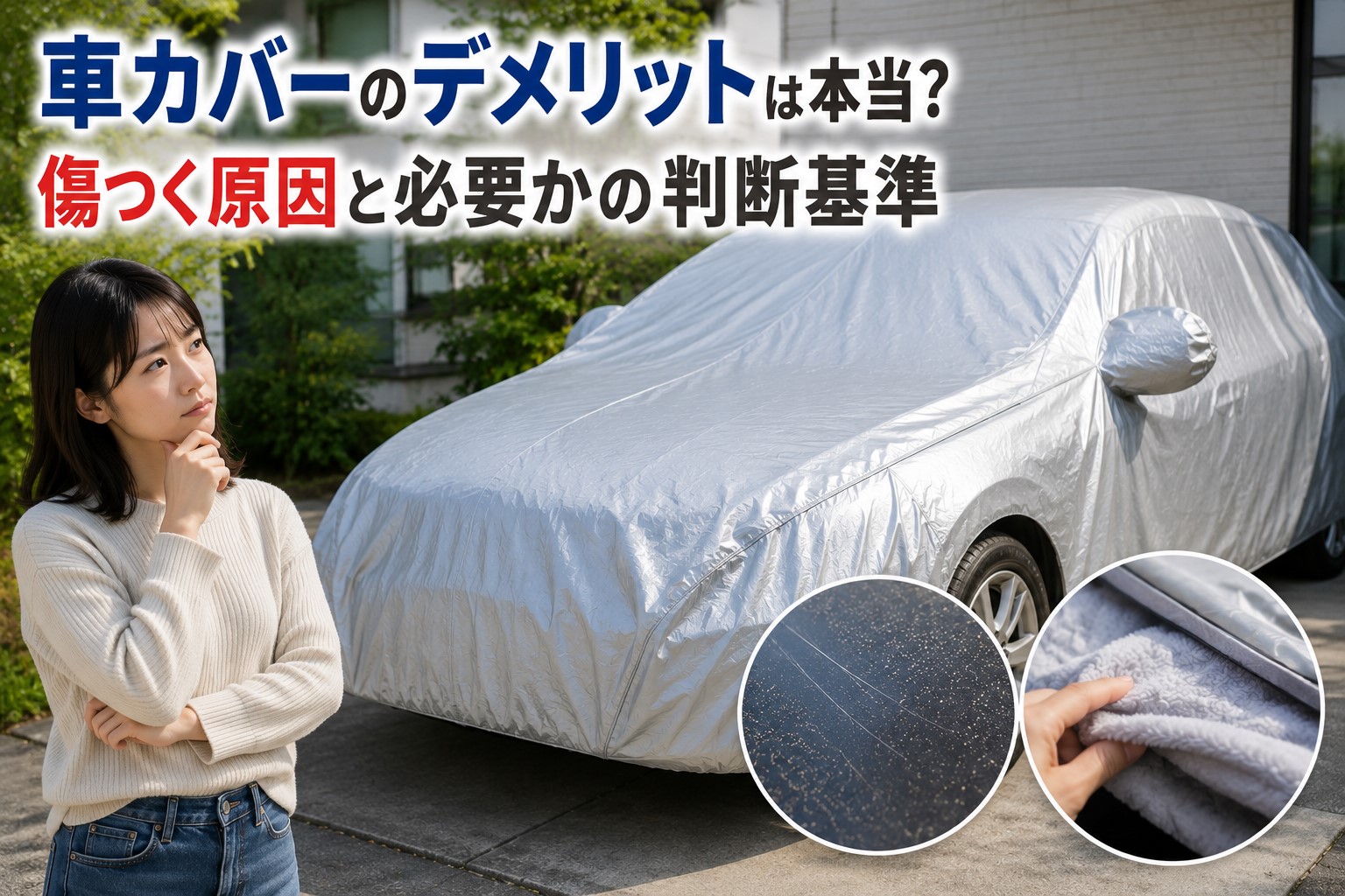車カバーのデメリットは本当？傷つく原因と必要かの判断基準