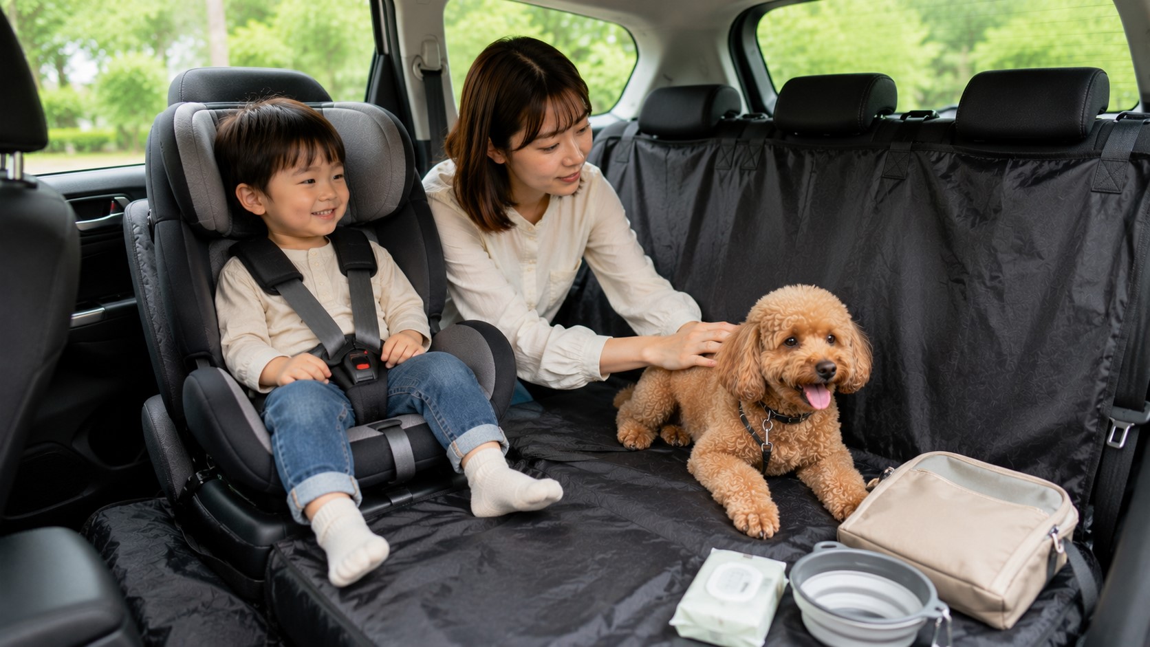 子ども連れやペット同乗
