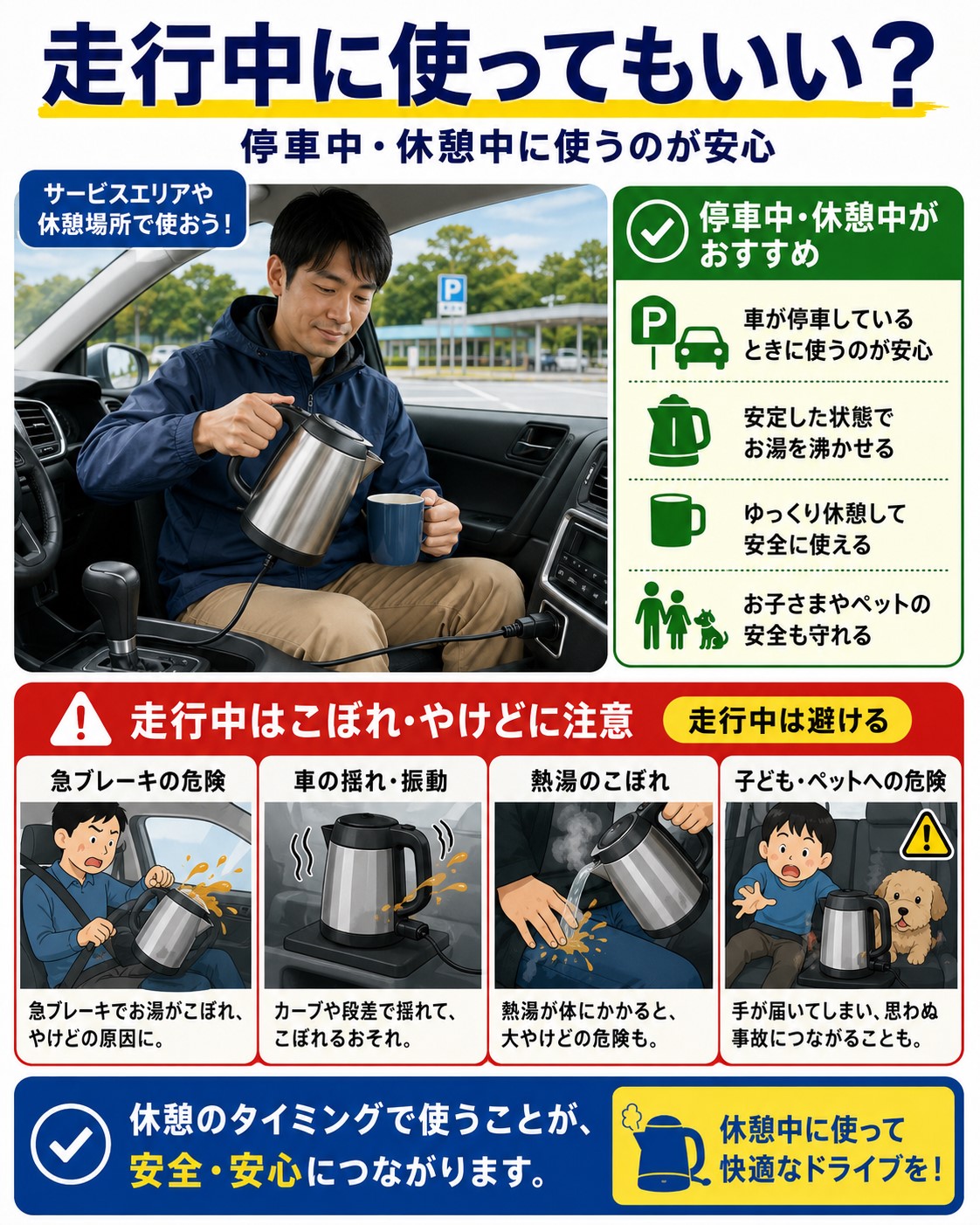 走行中に使ってもいい?