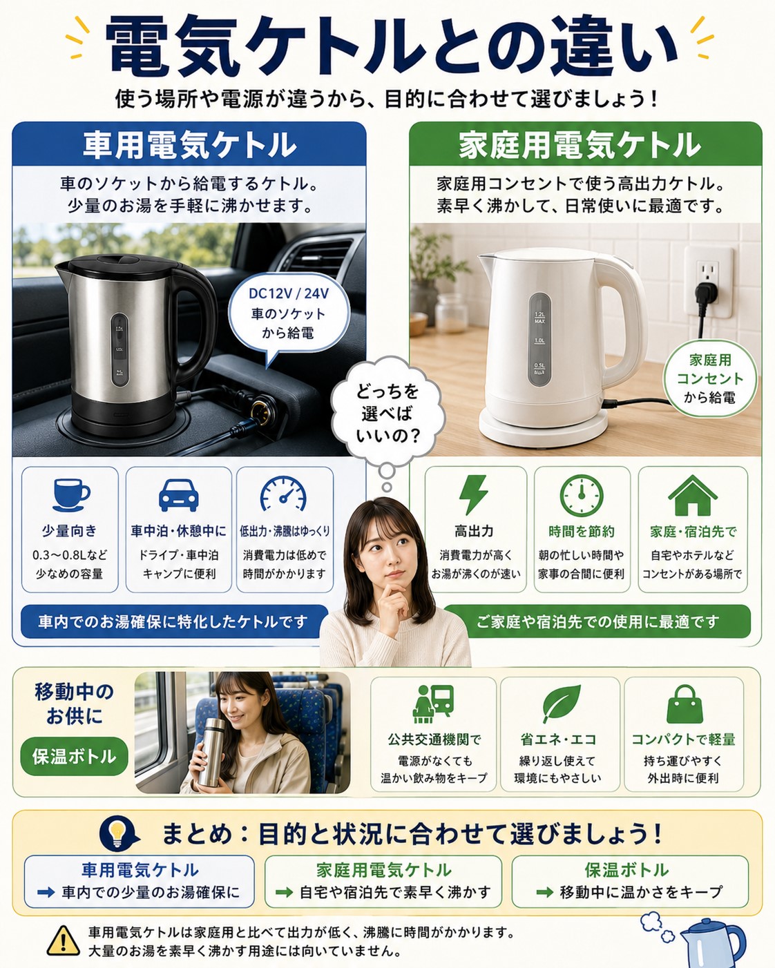 電気ケトルとの違い
