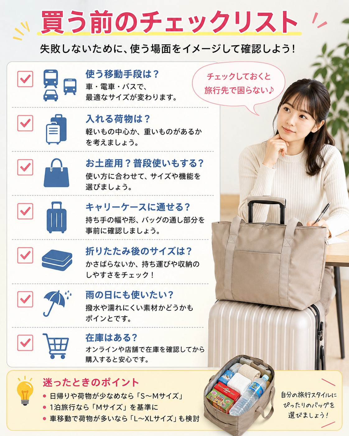 買う前のチェックリスト