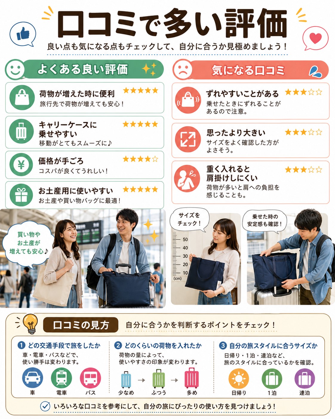 口コミで多い評価
