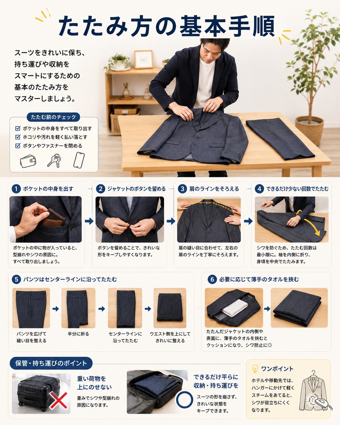 たたみ方の基本手順