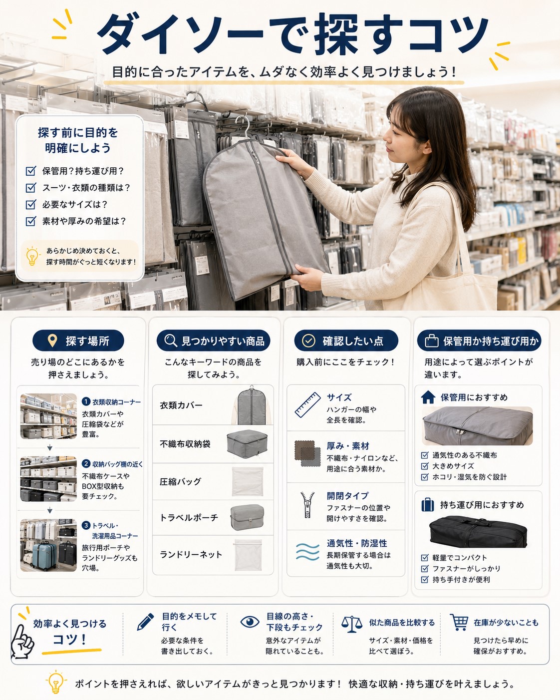 ダイソーで探すコツ