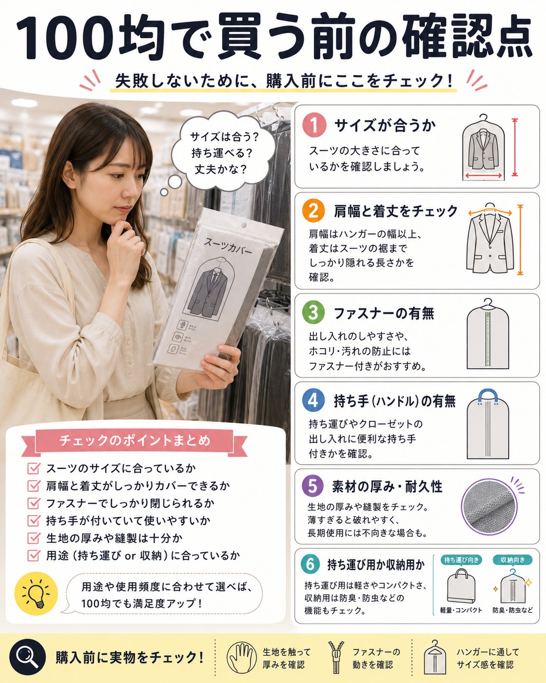100均で買う前の確認点