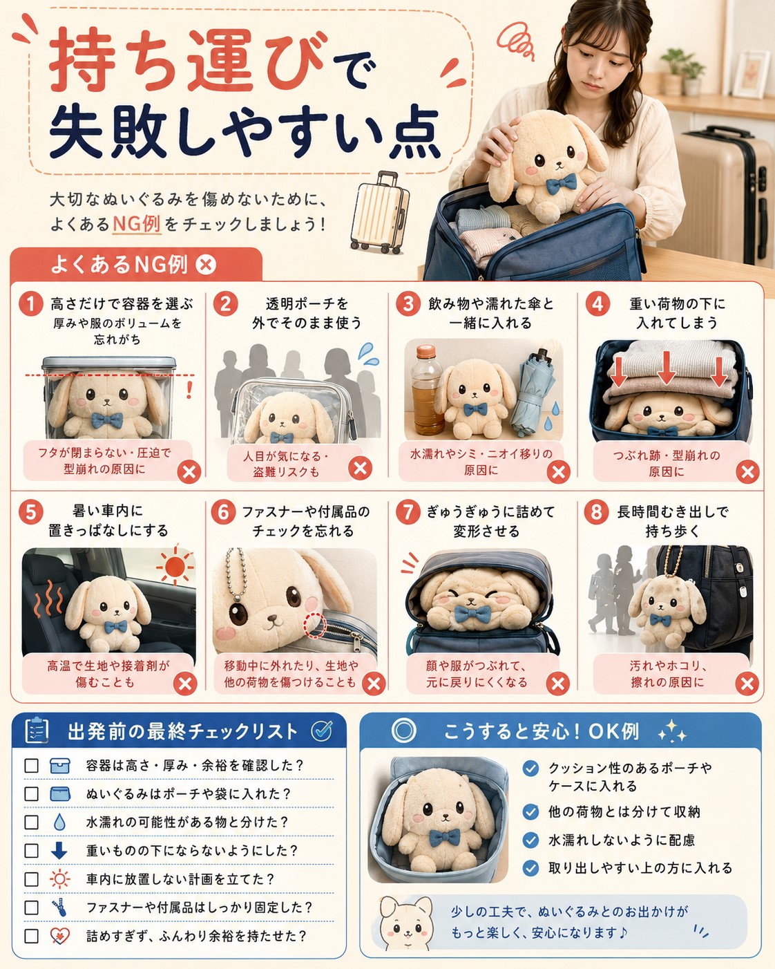 持ち運びで失敗しやすい点