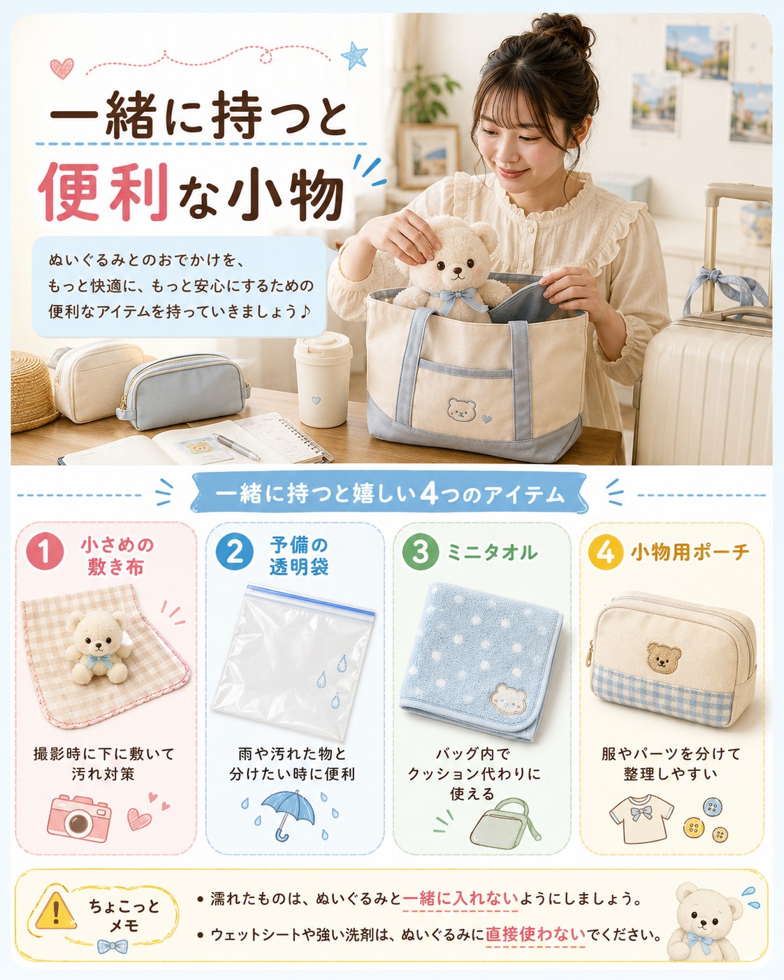 一緒に持つと便利な小物