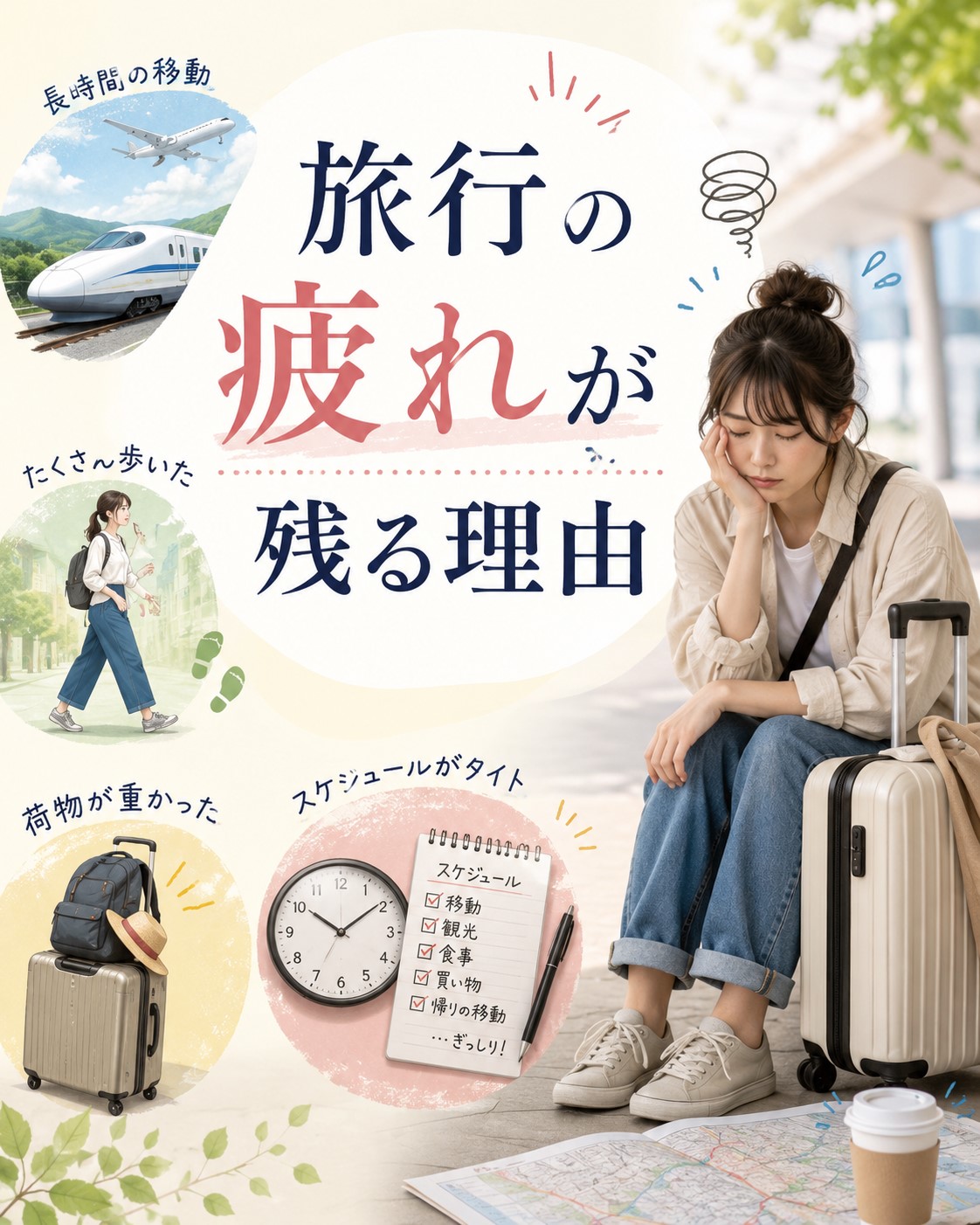 旅行の疲れが残る理由
