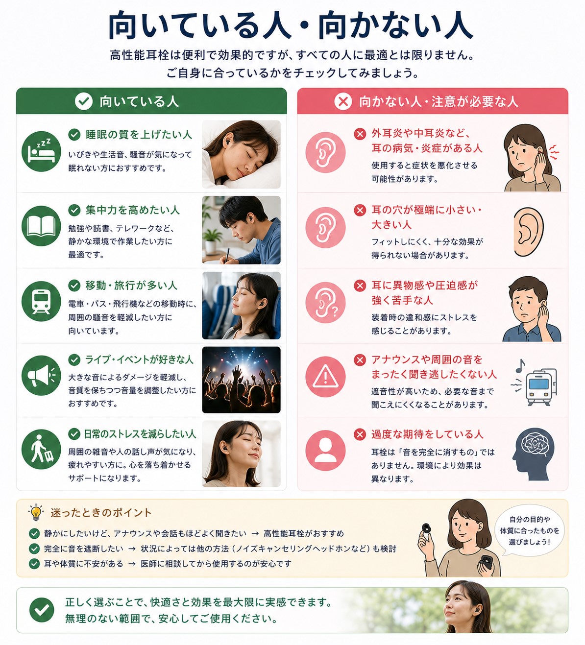 向いている人と向かない人