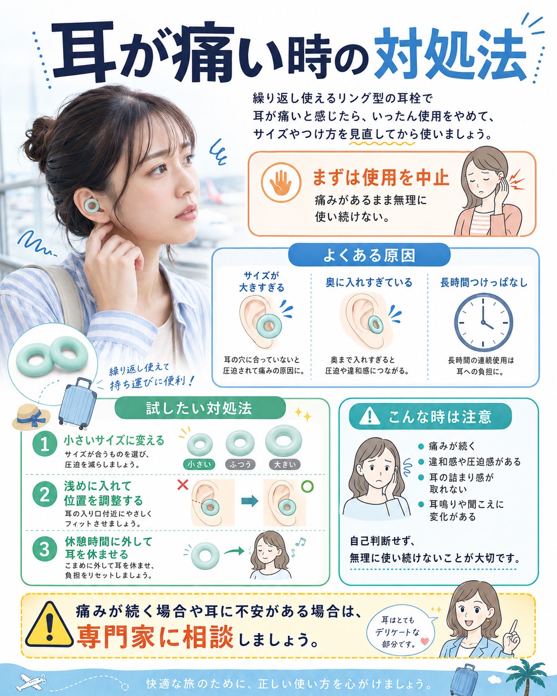 耳が痛い時の対処法