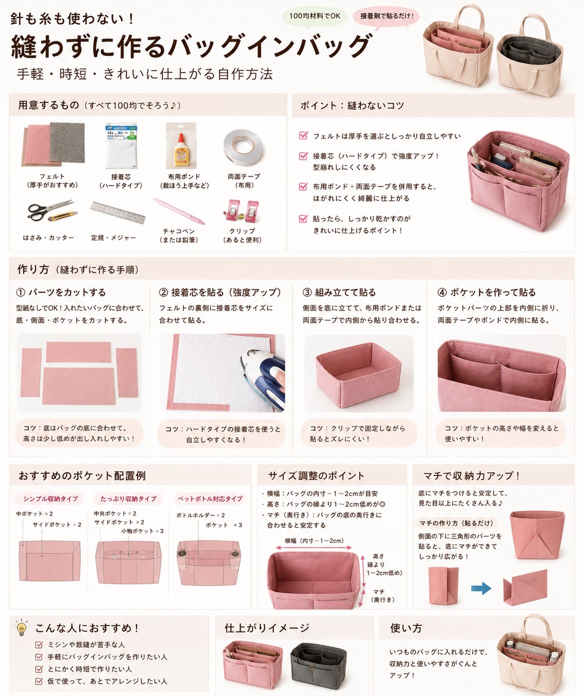 自作で縫わない方法