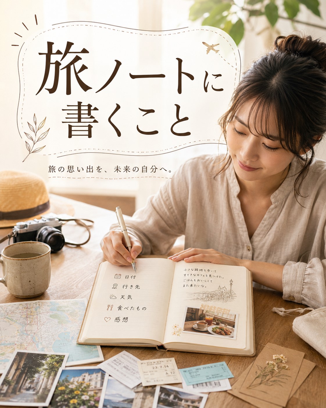 旅ノートに書くこと