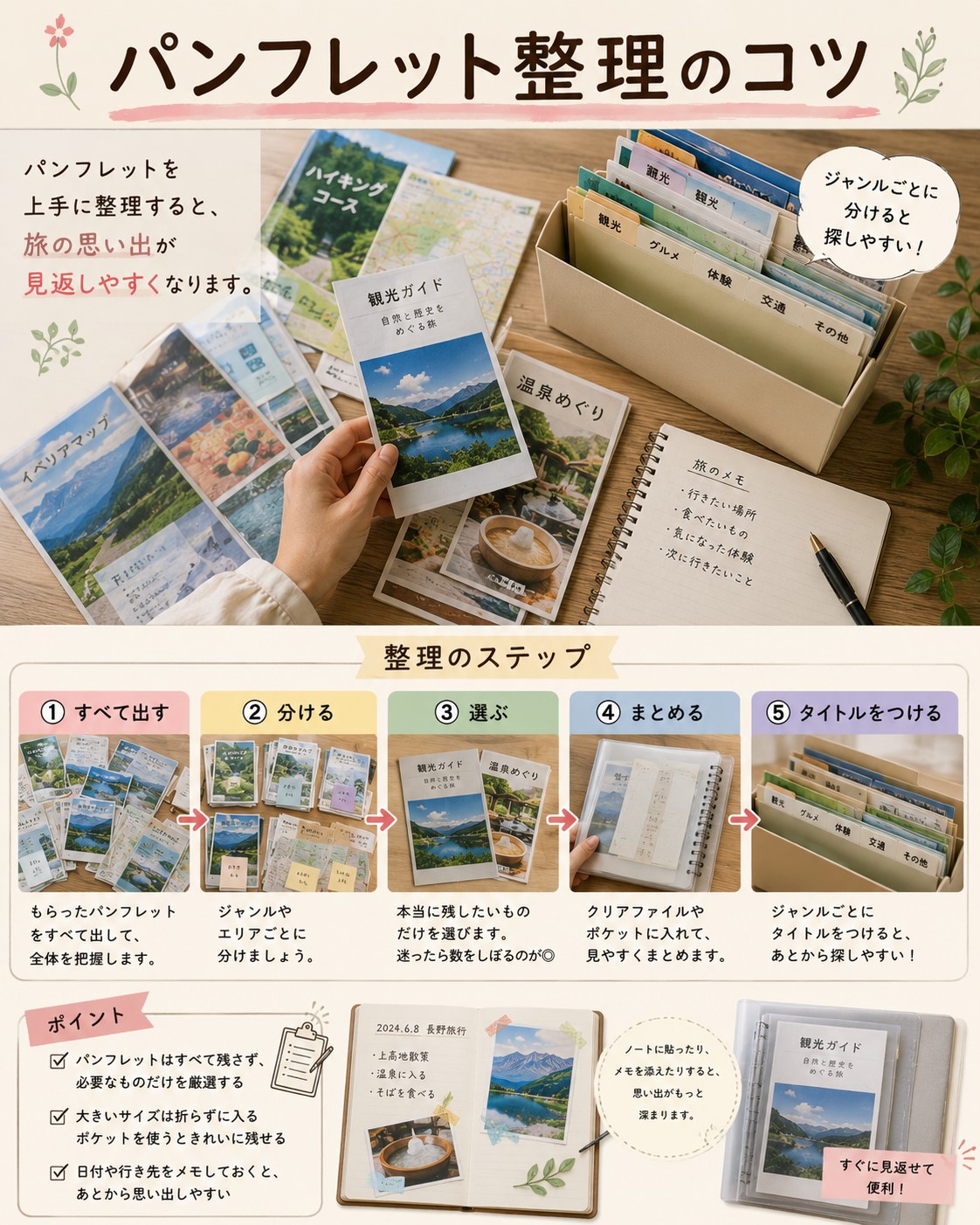 パンフレット整理のコツ