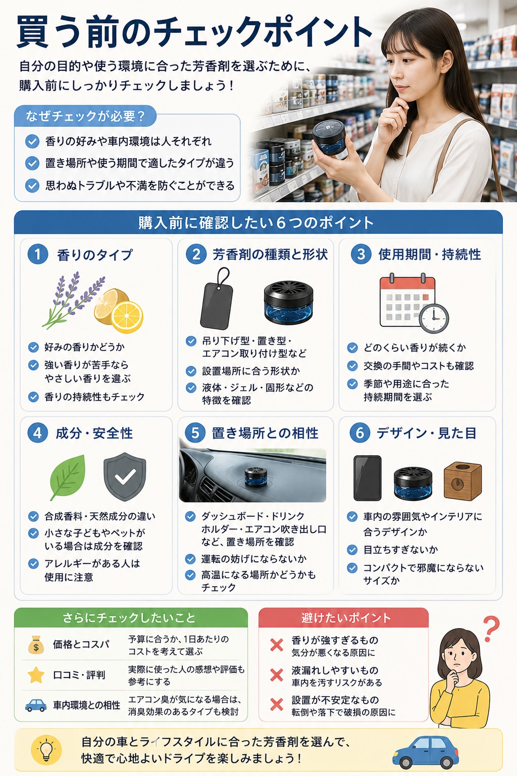 買う前のチェックポイント