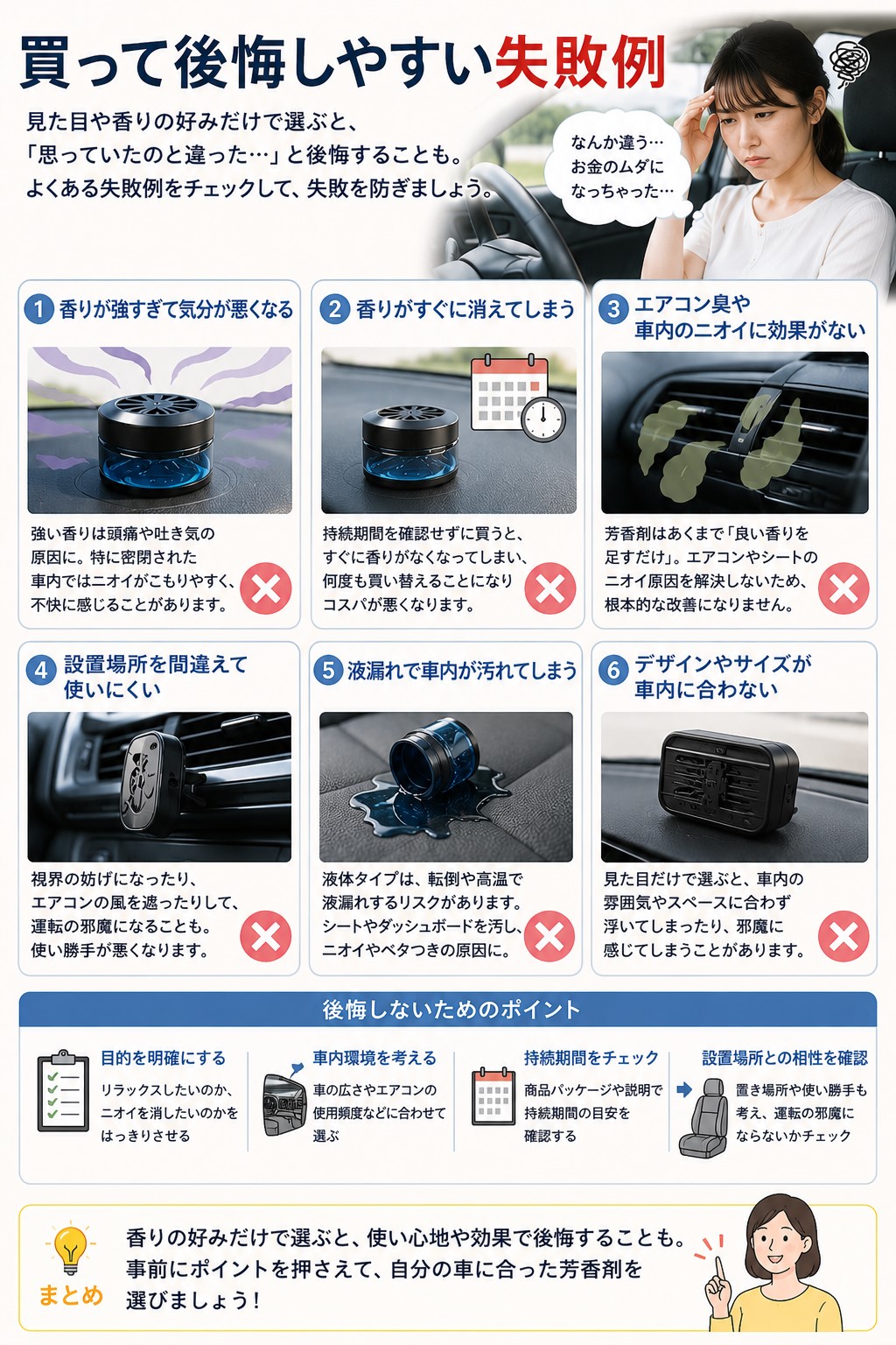 買って後悔しやすい失敗例