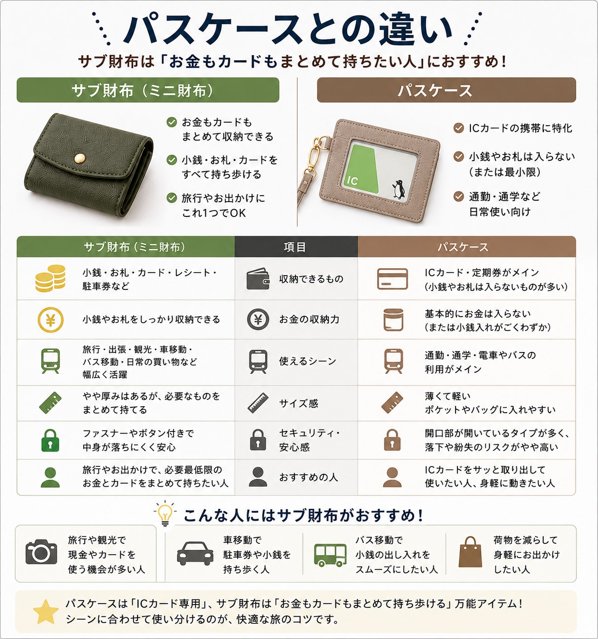 パスケースとの違い
