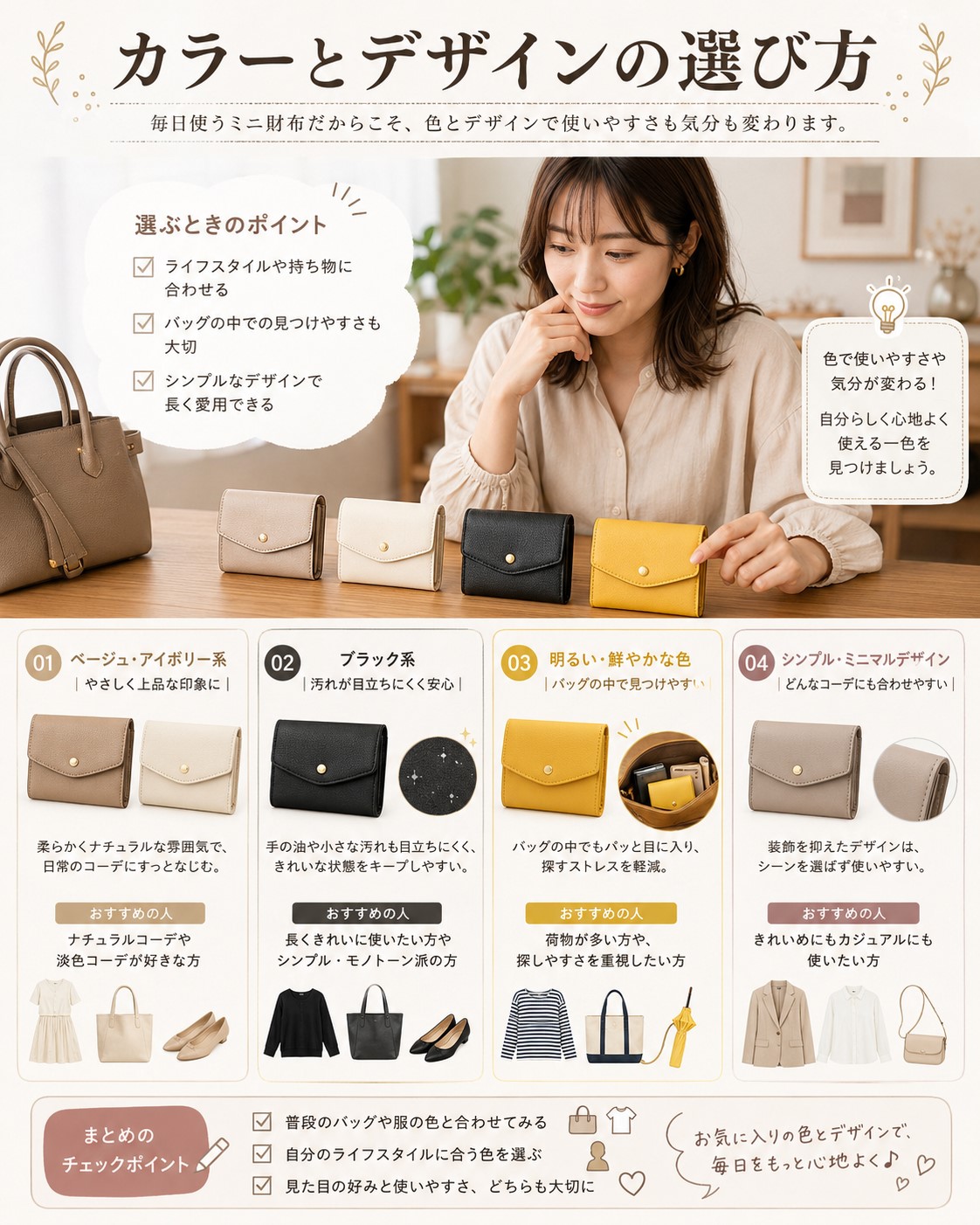 カラーとデザインの選び方