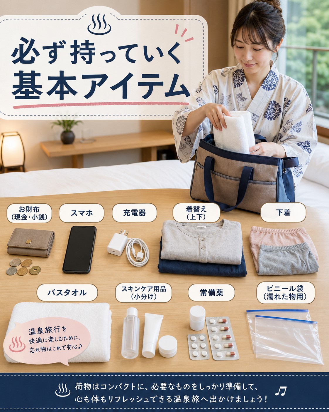 必ず持っていく基本アイテム