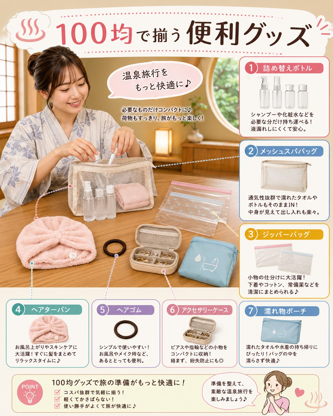 100均で揃う便利グッズ