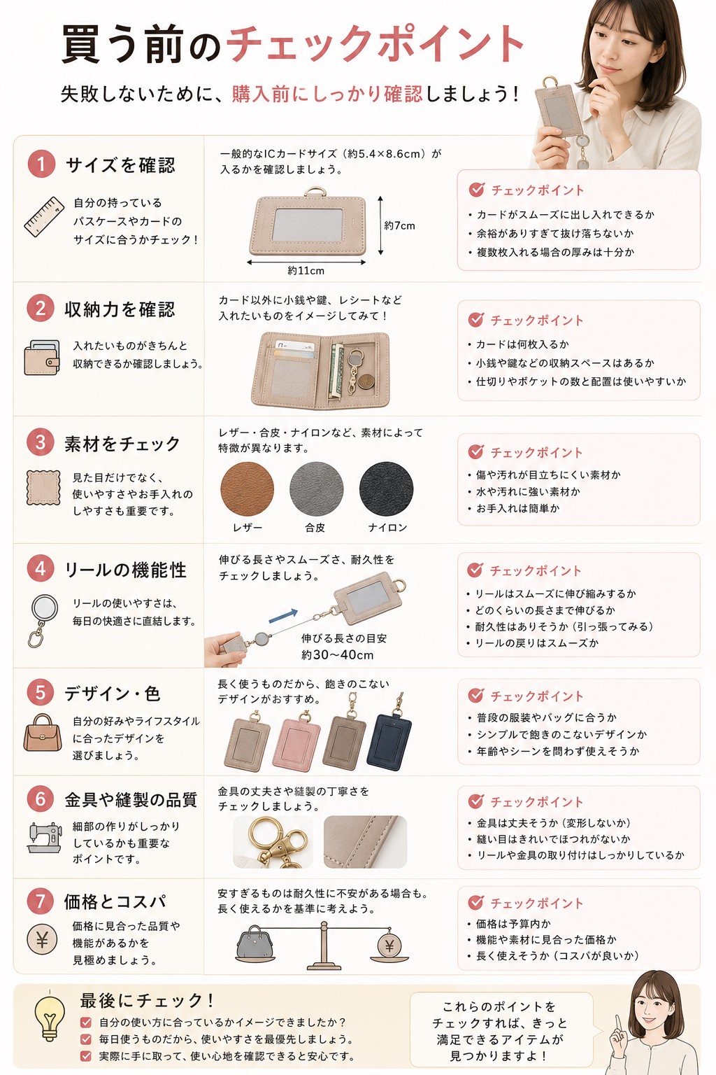買う前のチェックポイント