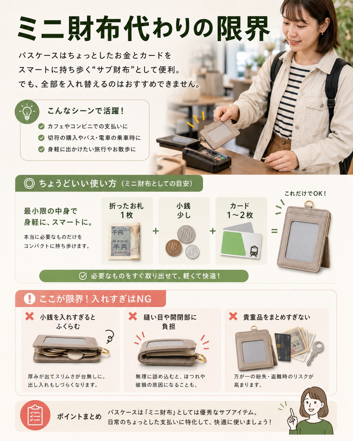 ミニ財布代わりの限界