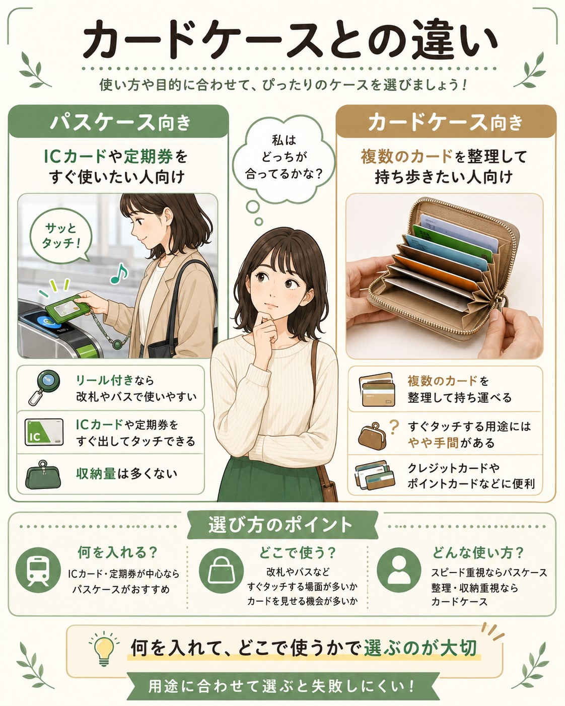 カードケースとの違い