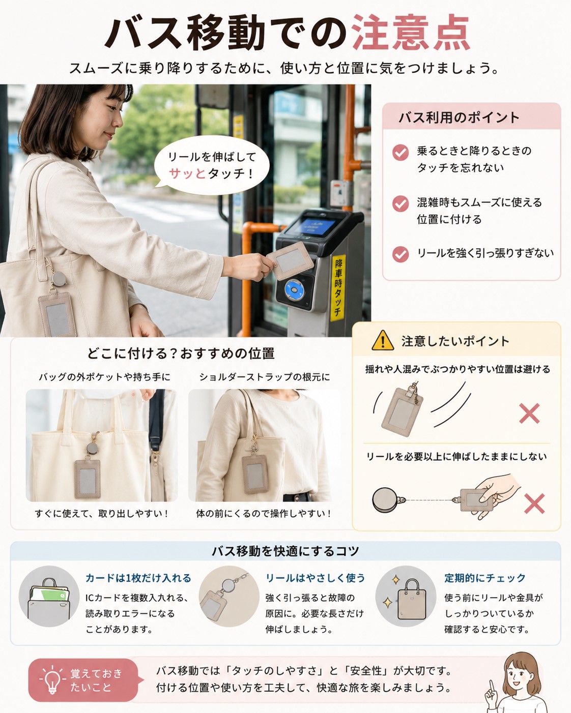 バス移動での注意点