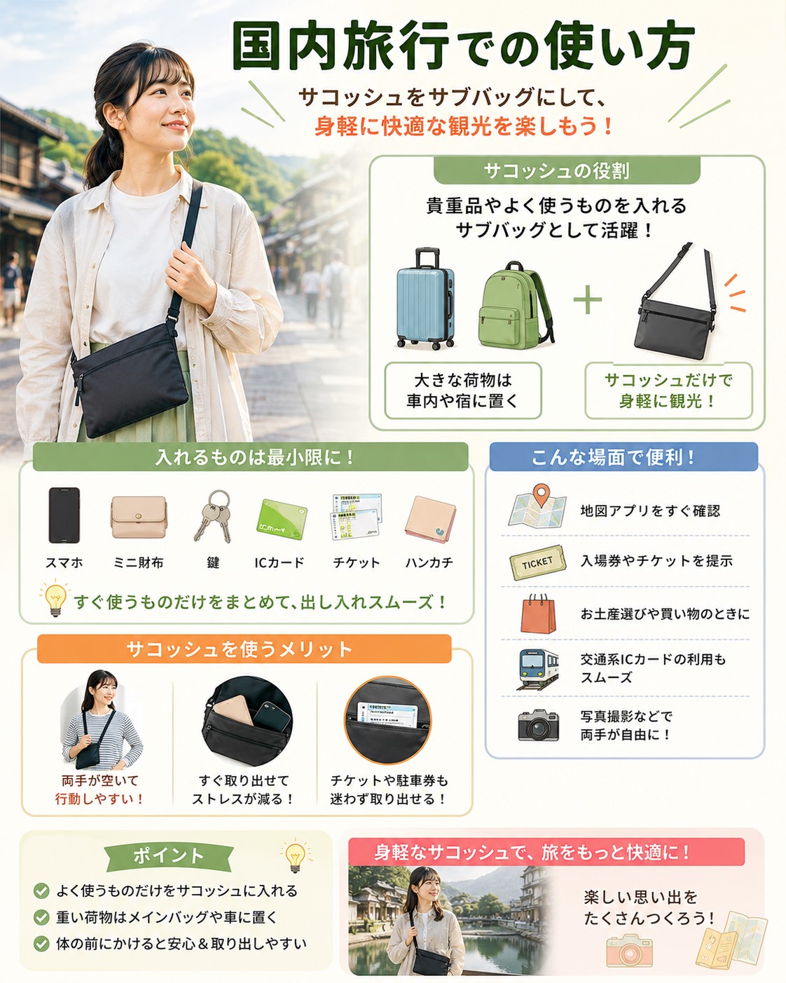 国内旅行での使い方