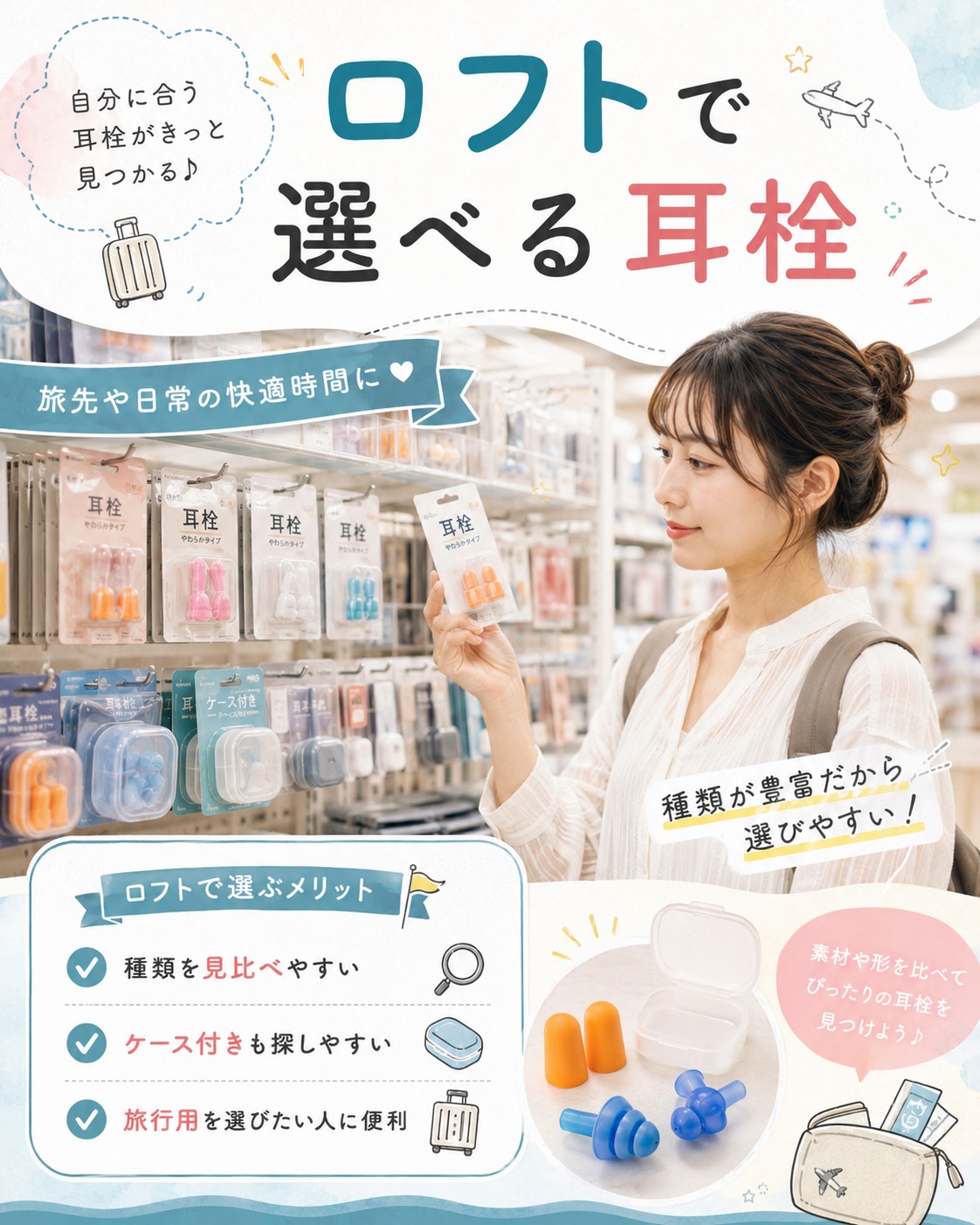 ロフトで選べる耳栓