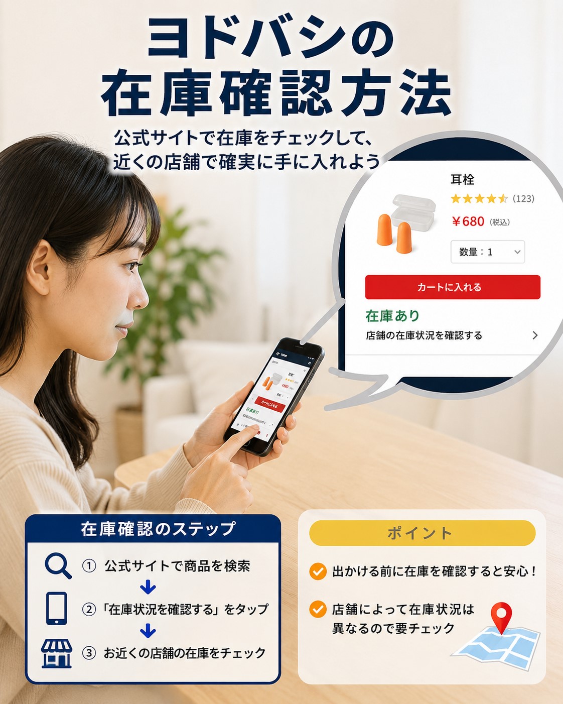 ヨドバシの在庫確認方法