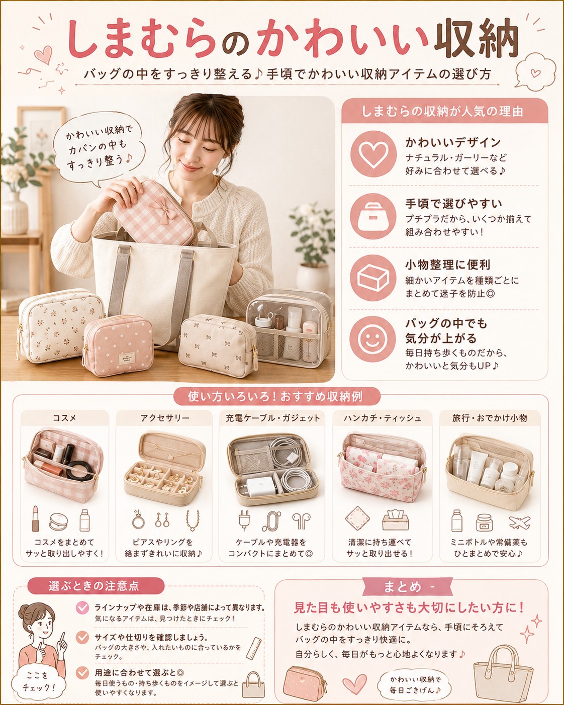しまむらのかわいい収納