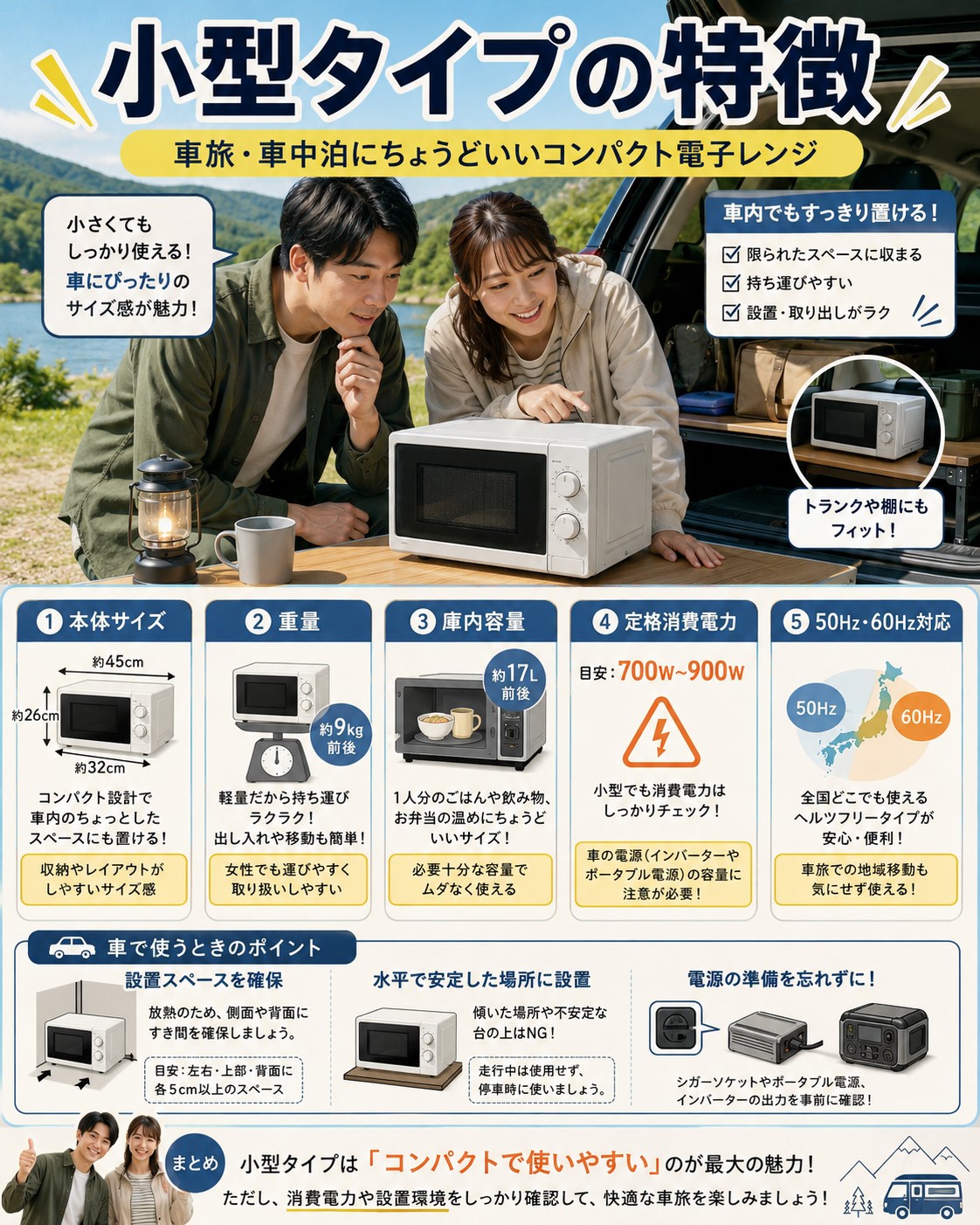 小型タイプの特徴