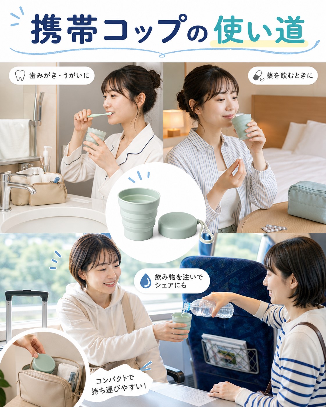 携帯コップの使い道