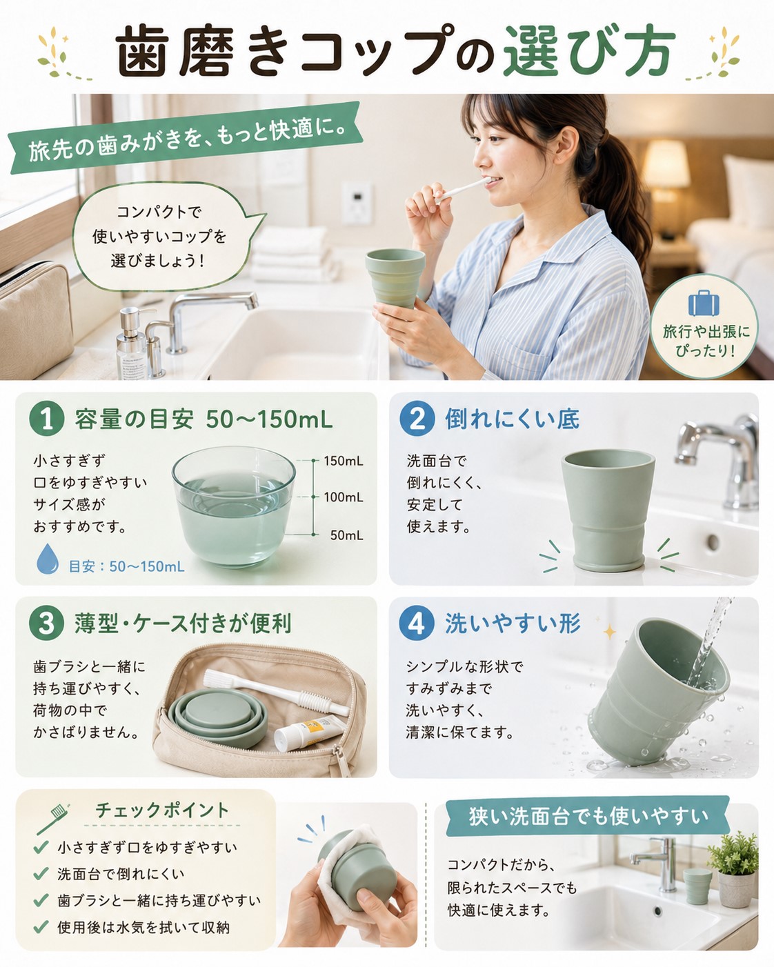 歯磨きコップの選び方