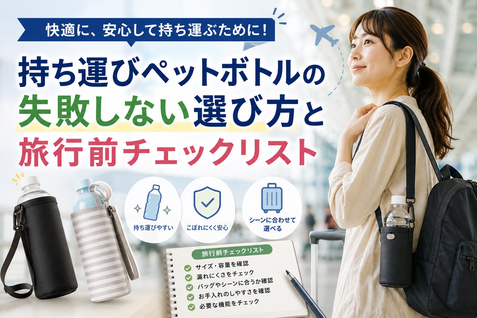 持ち運びペットボトルの失敗しない選び方と旅行前チェックリスト