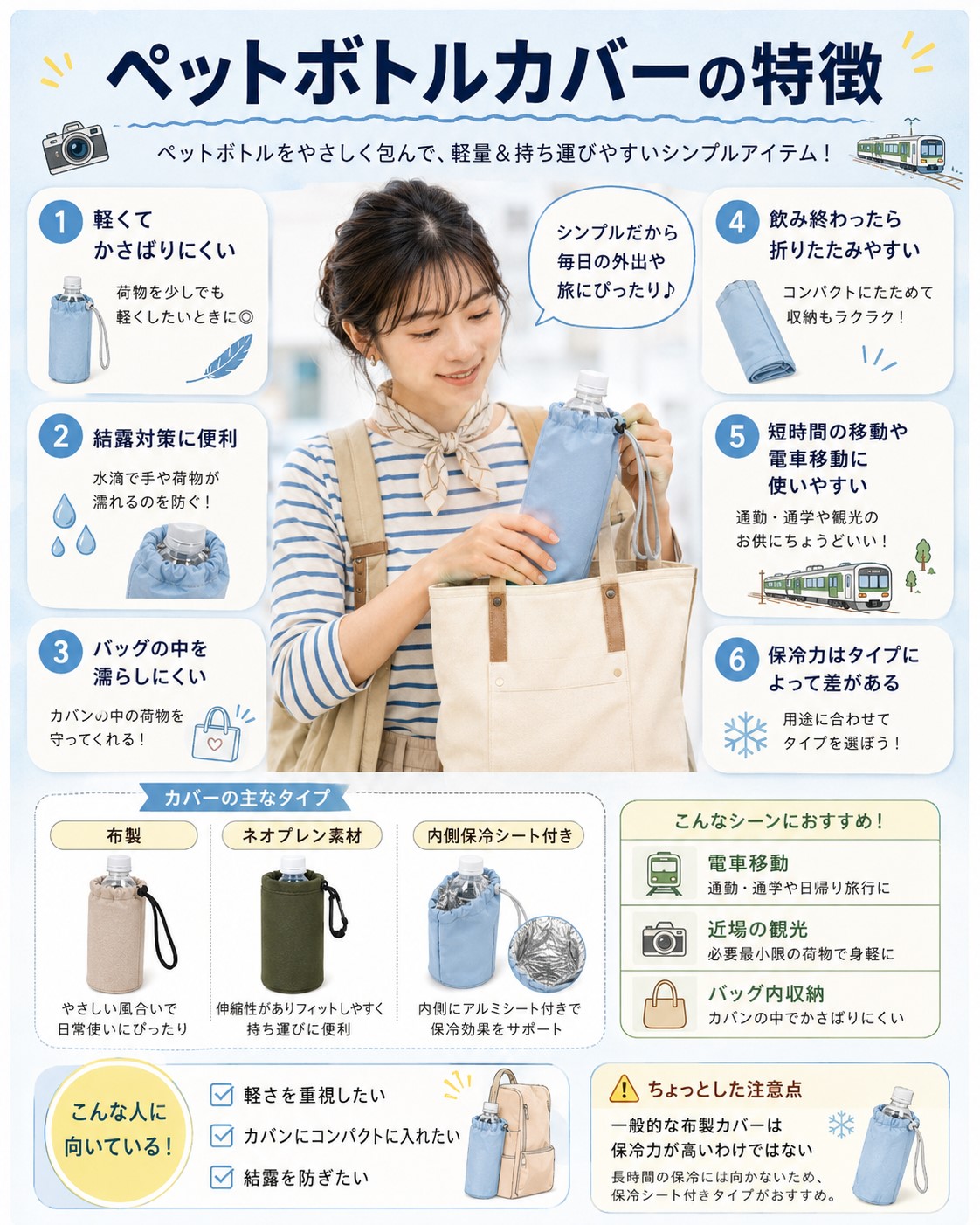 ペットボトルカバーの特徴