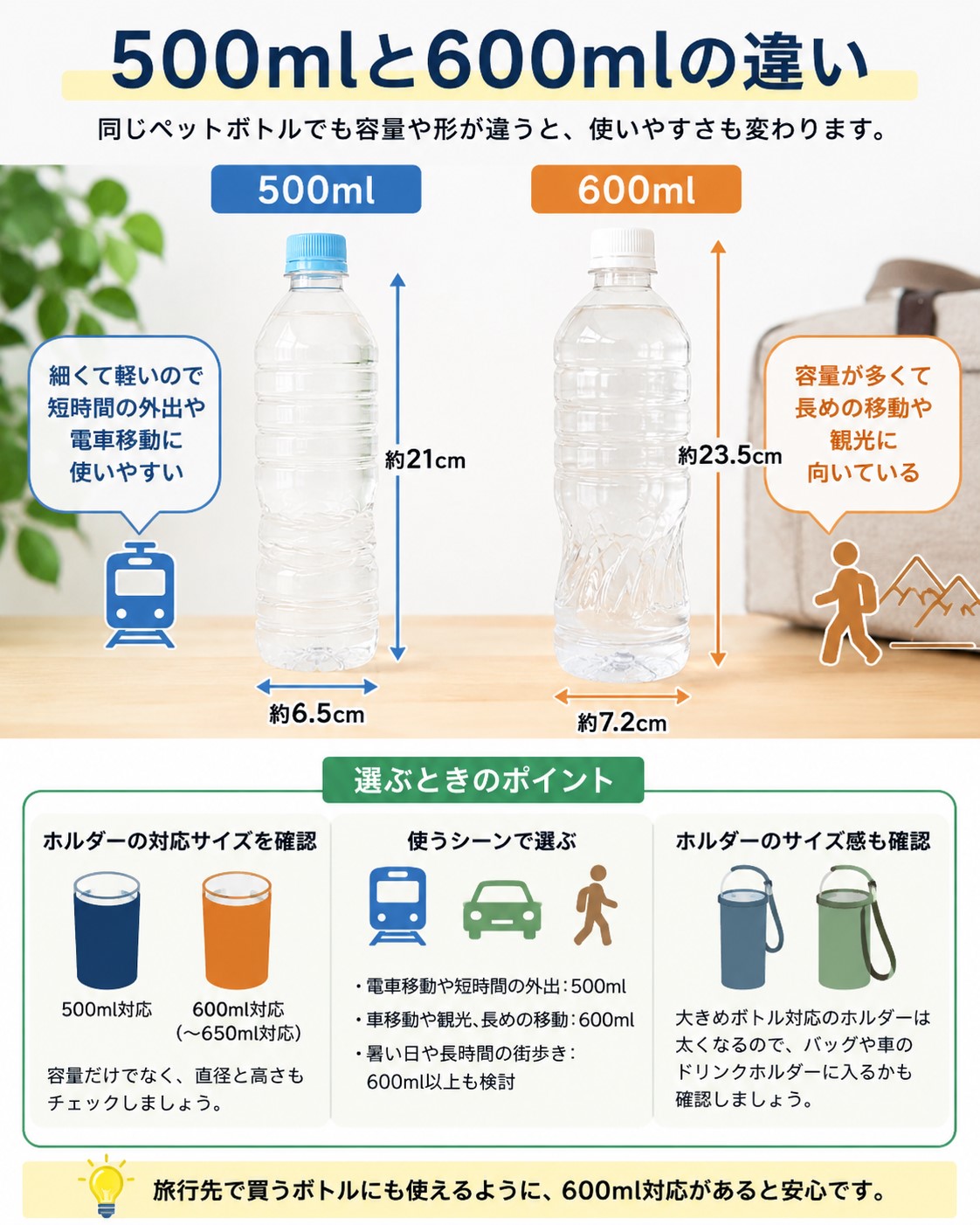 500mlと600mlの違い