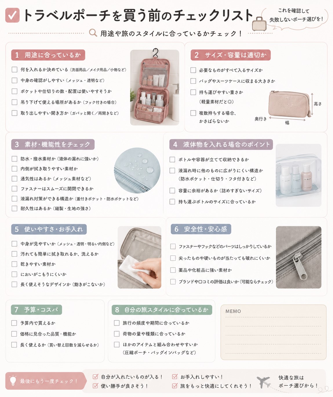 買う前のチェックリスト