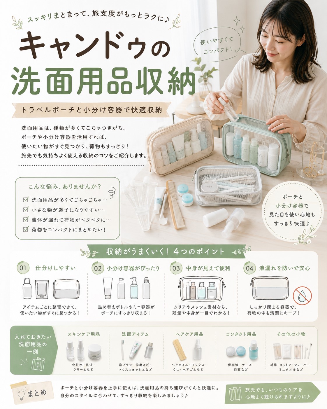 キャンドゥの洗面用品収納
