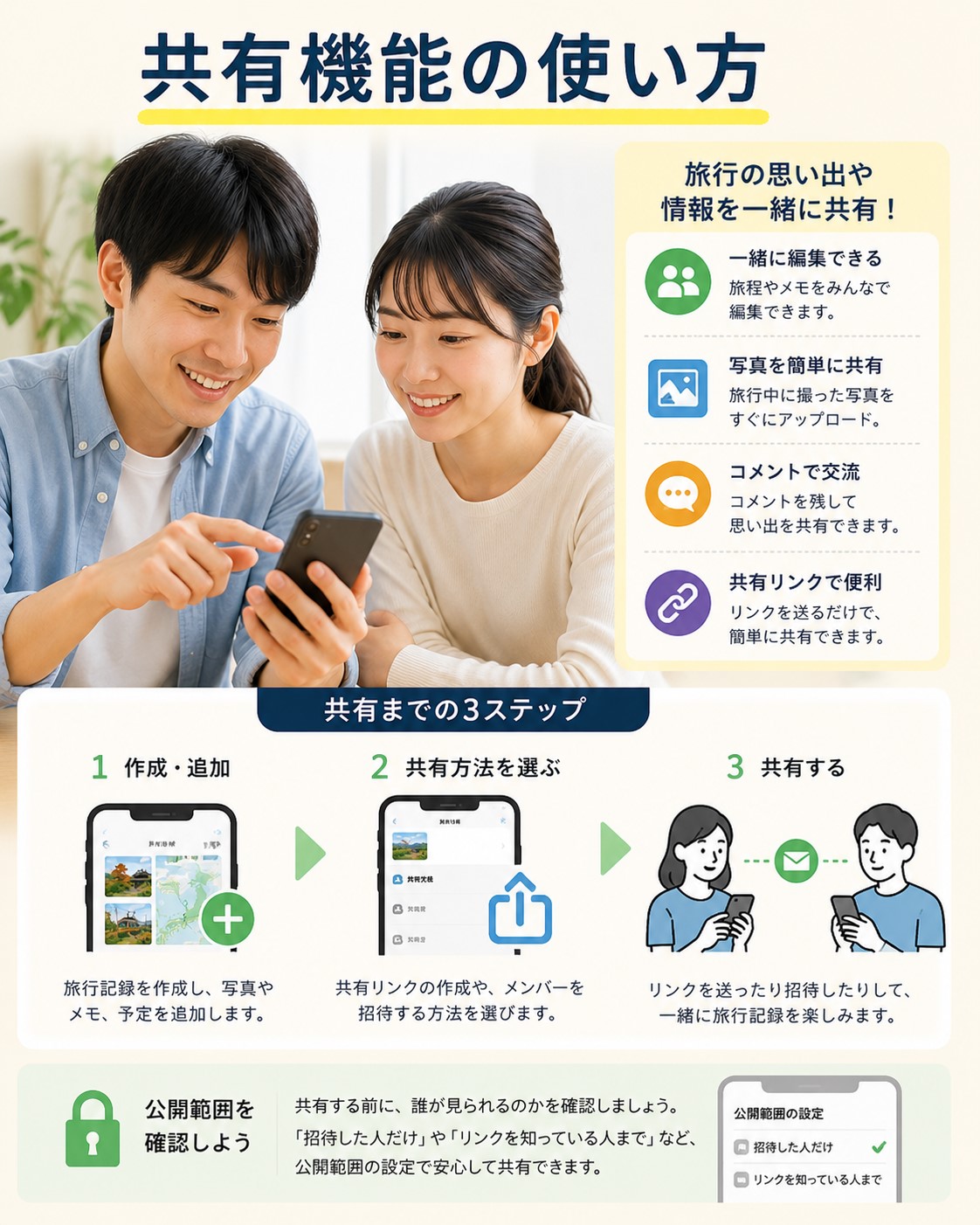 共有機能の使い方