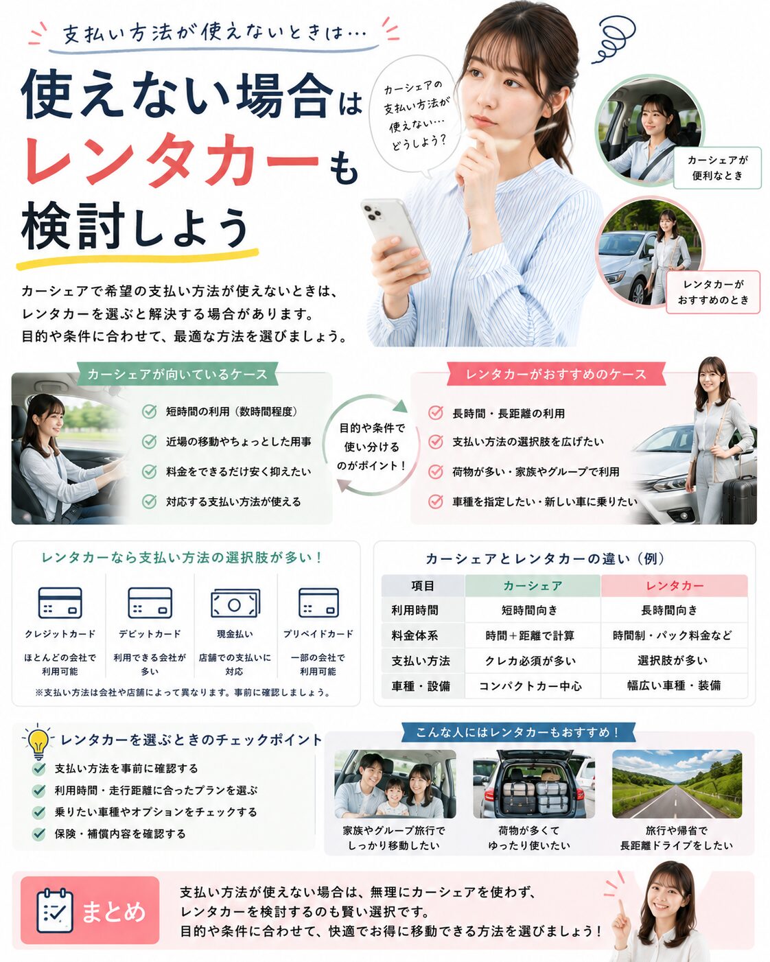 使えない場合はレンタカーも検討