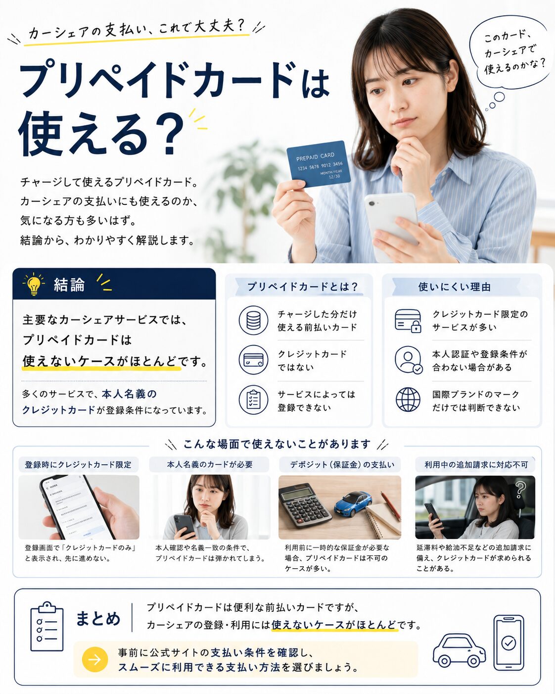 プリペイドカードは使える?