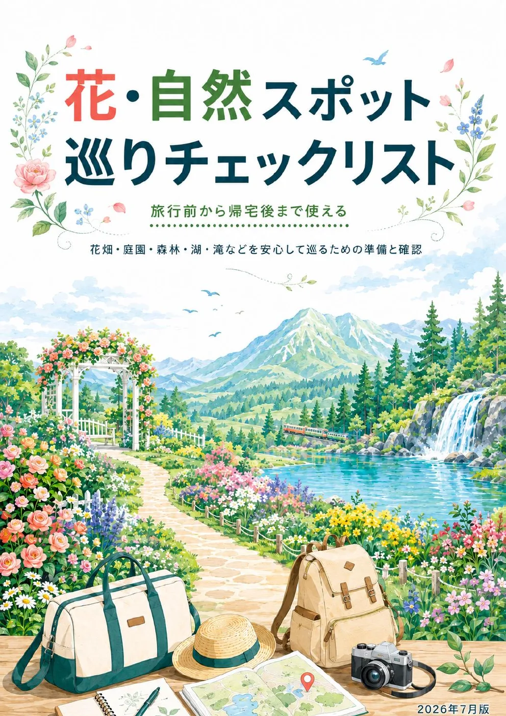 花・自然スポット巡りチェックリスト｜無料PDFダウンロード