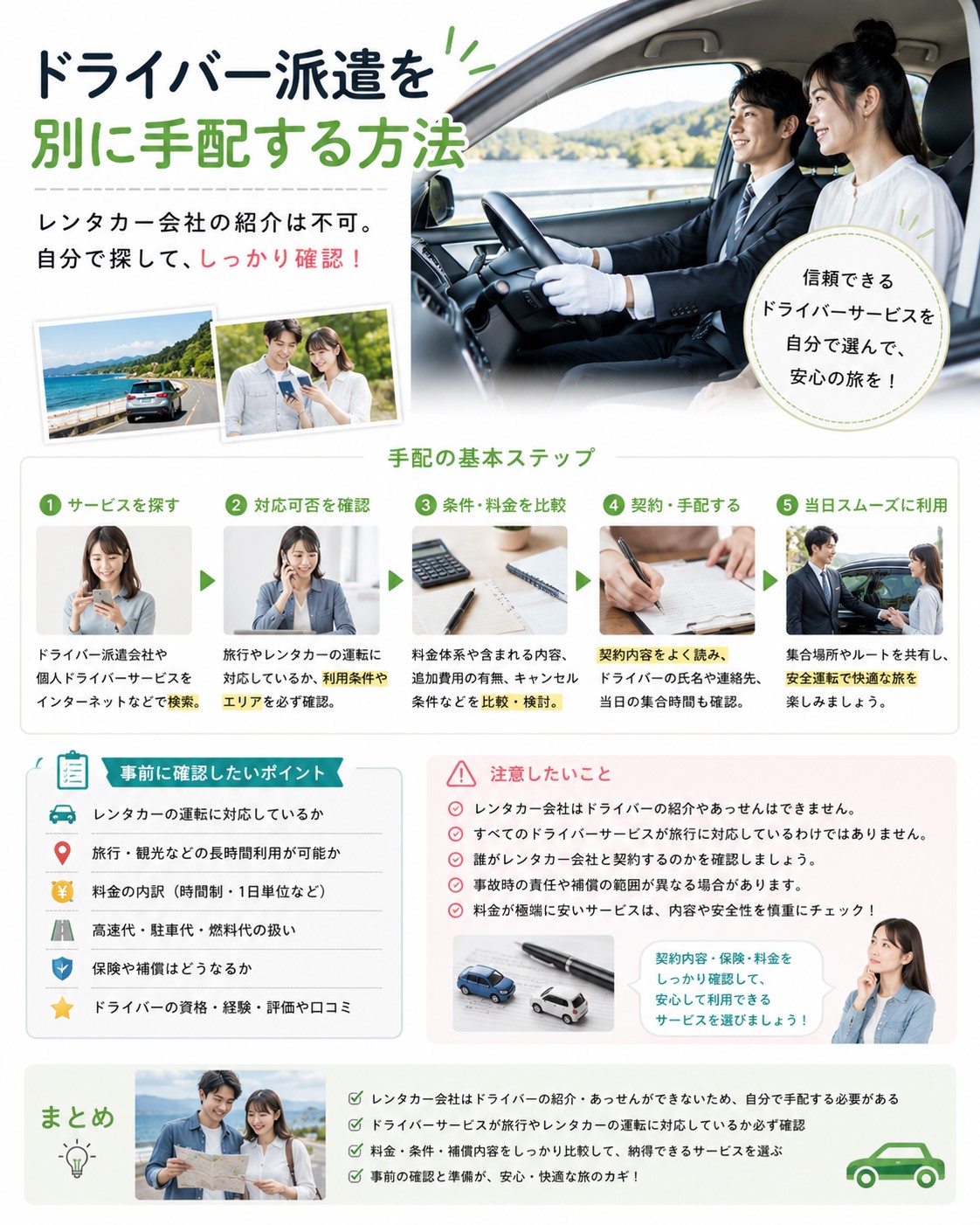 ドライバー派遣を別に手配する方法