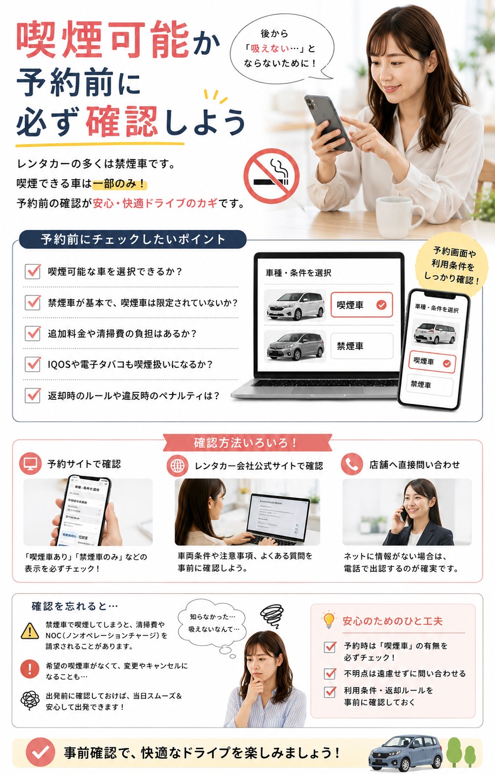 喫煙可能か予約前に必ず確認しよう