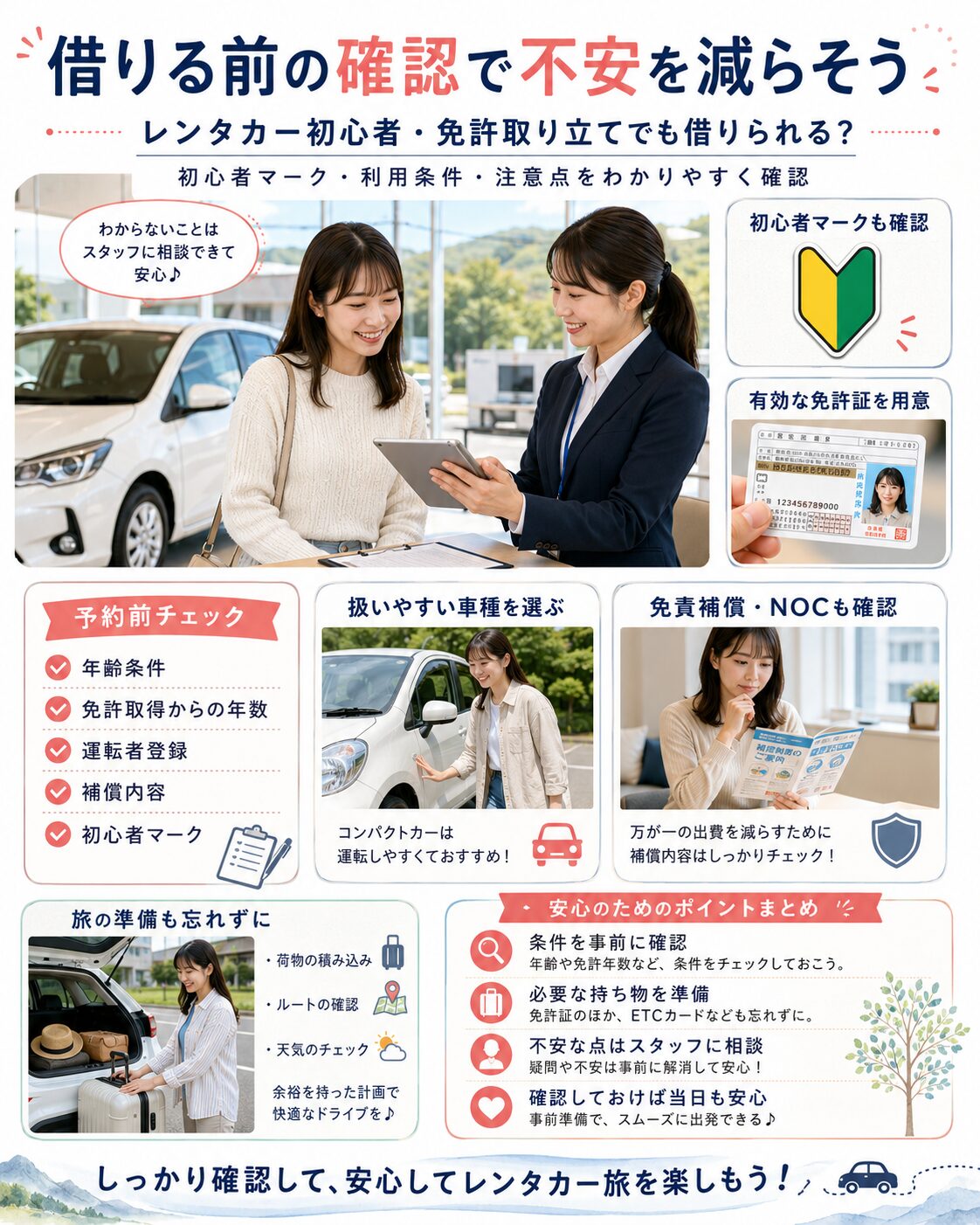 借りる前の確認で不安を減らそう