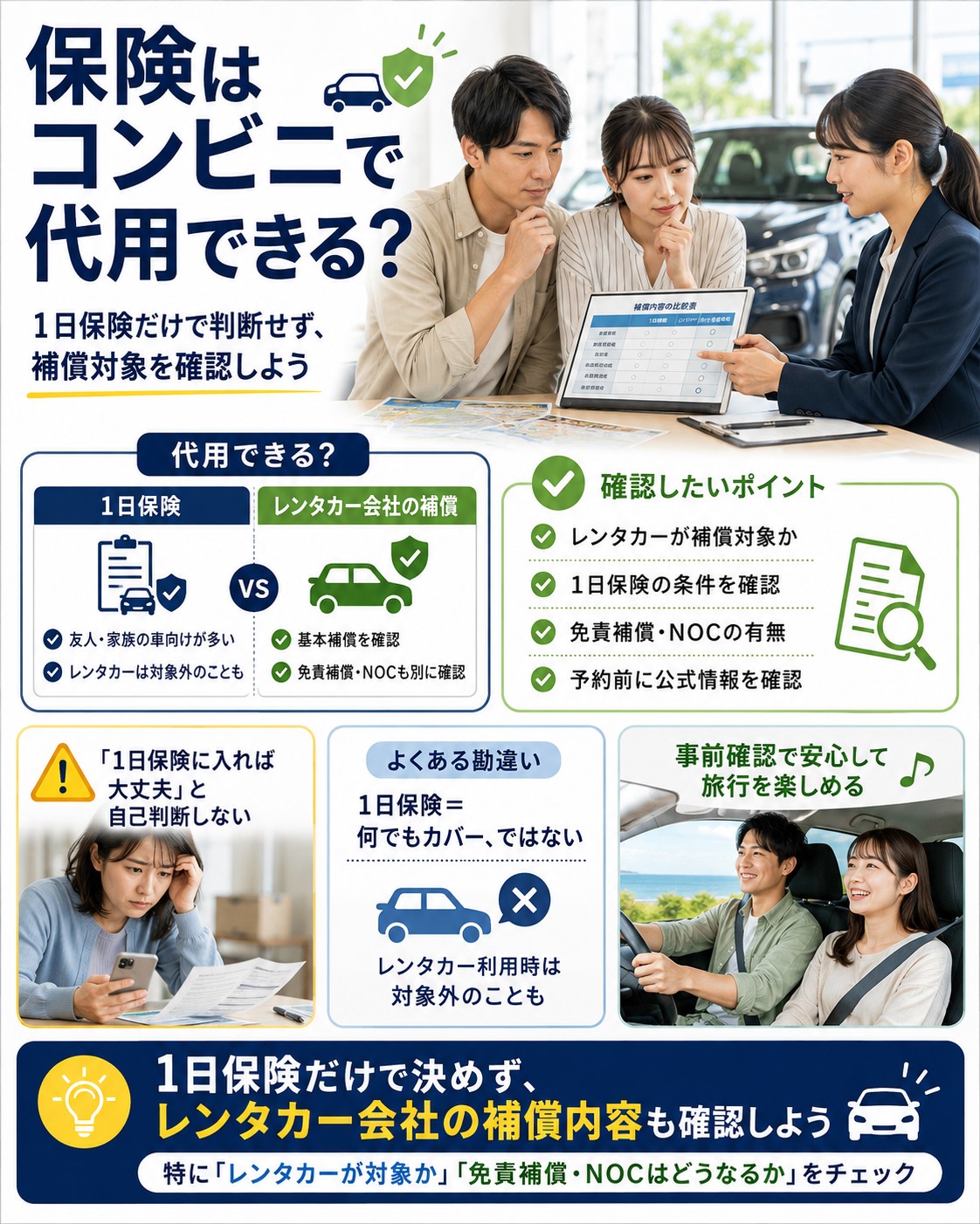保険はコンビニで代用できる？