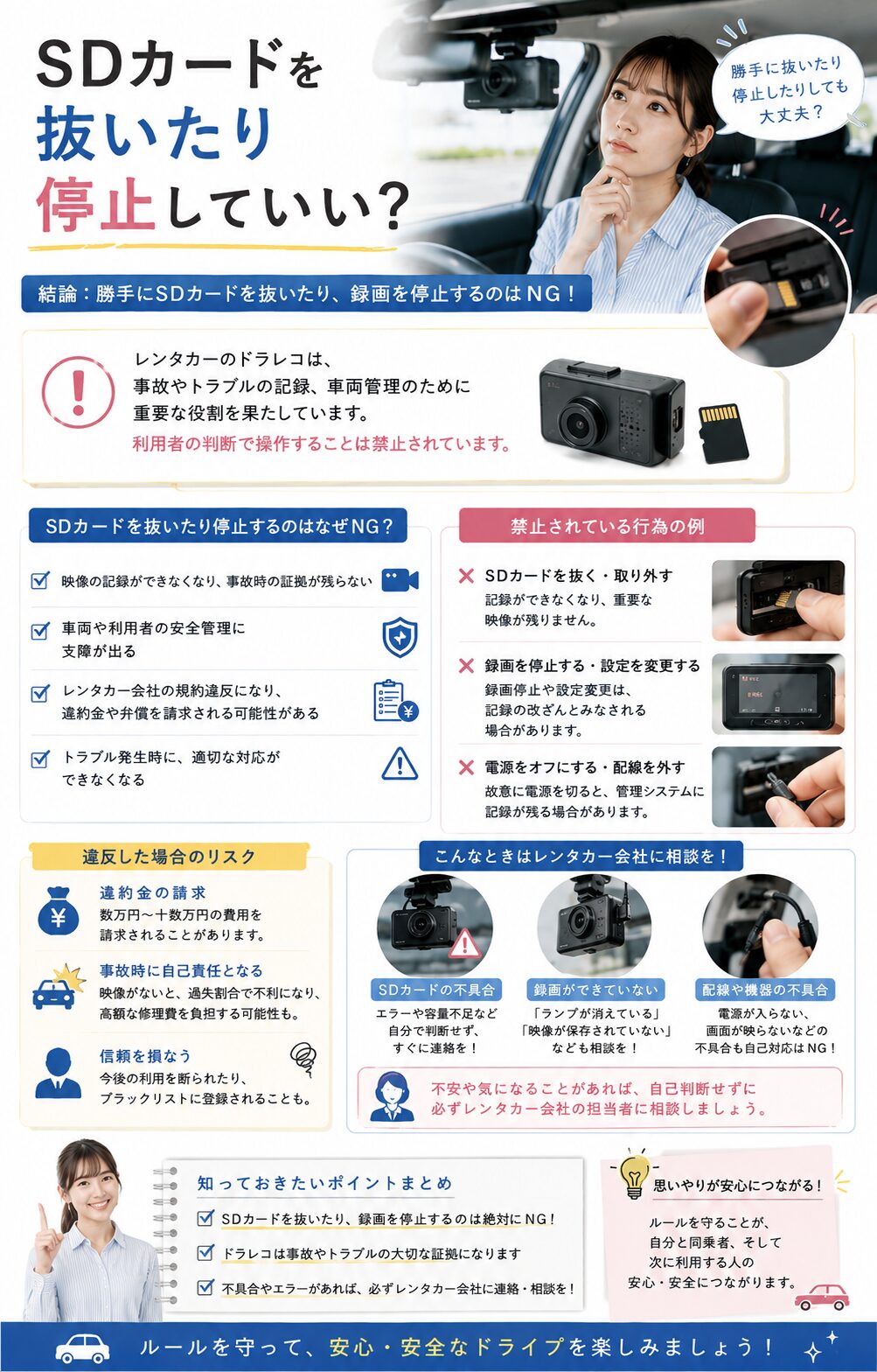 SDカードを抜いたり停止していい？