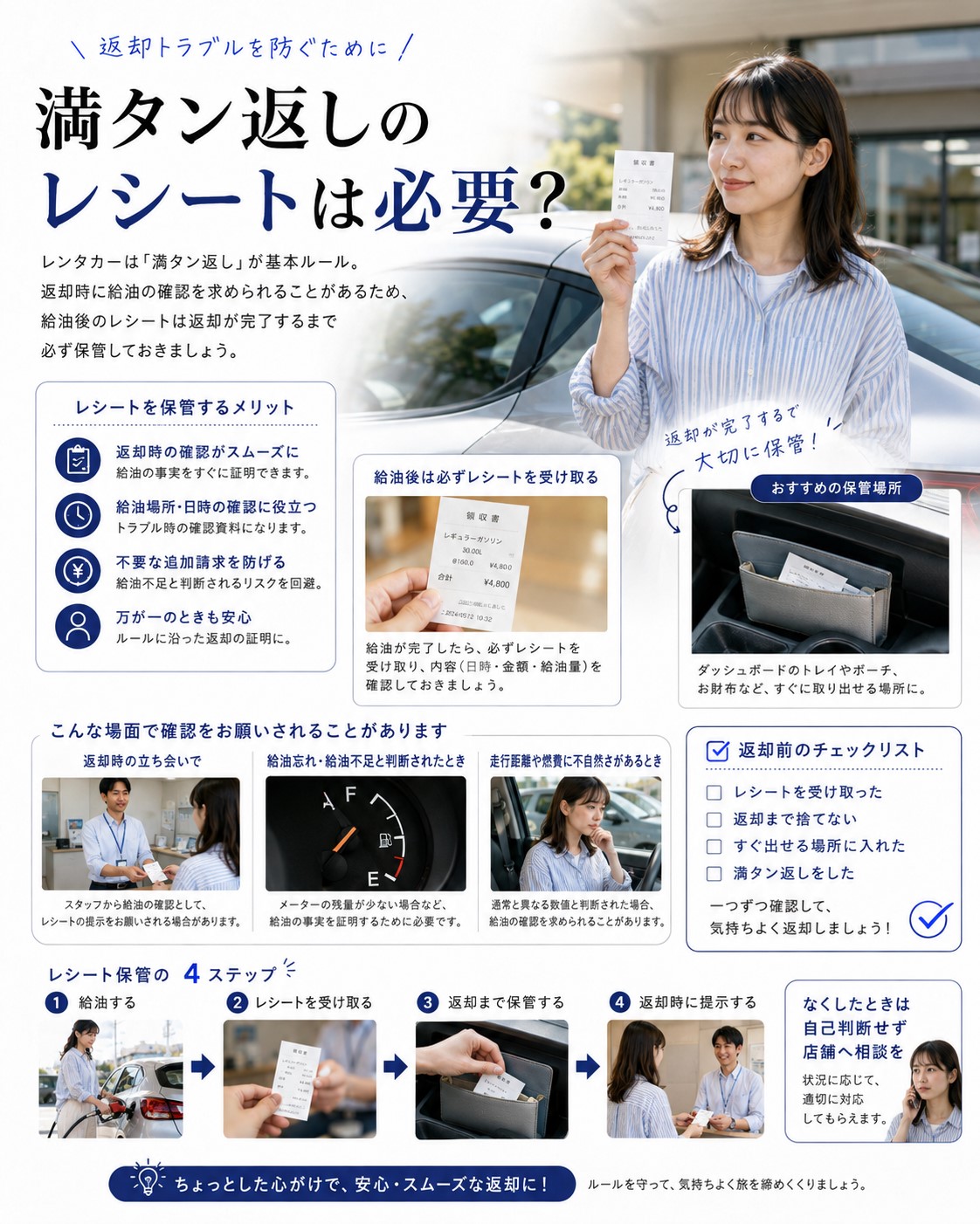 満タン返しのレシートは必要？